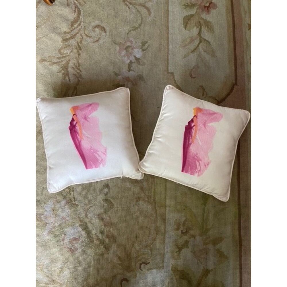 EUC Exclusive Valentino for Neiman Marcus Set of 2 Silk Pillows